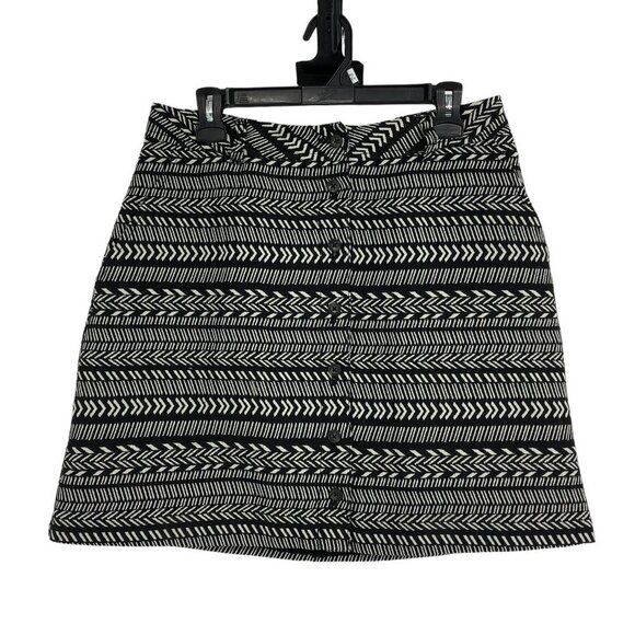 Anthropologie-Maeve Fieldnotes Button Front Mini Skirt Size 12 - Picture 2 of 16